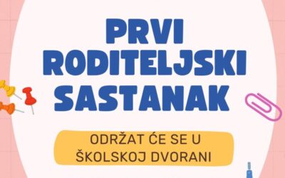 Roditeljima budućih prvašića