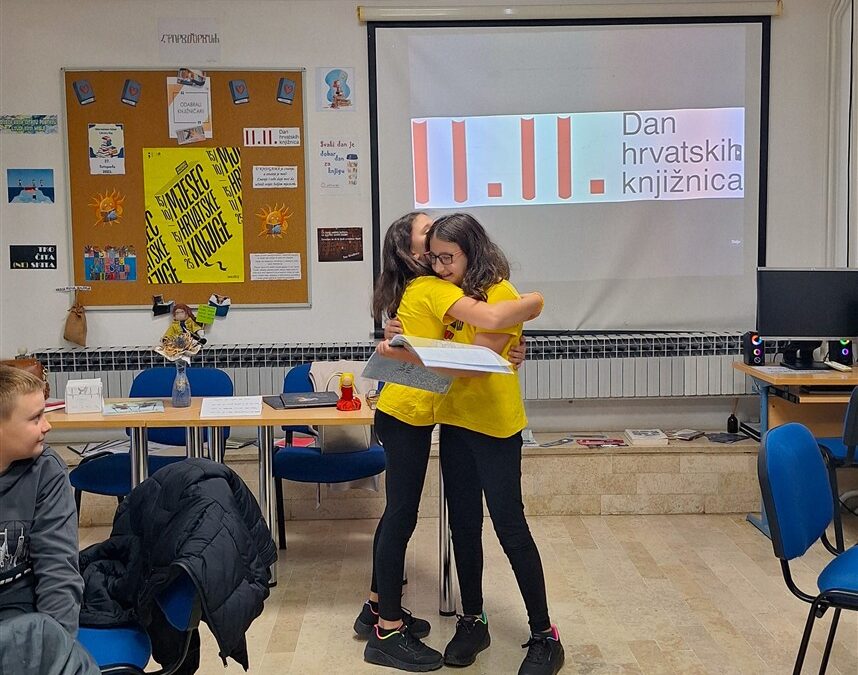 11. 11. – DAN HRVATSKIH KNJIŽNICA (u našoj veseloj školskoj)
