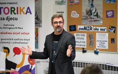 Radionica retorike s Davorom Stankovićem u školskoj knjižnici